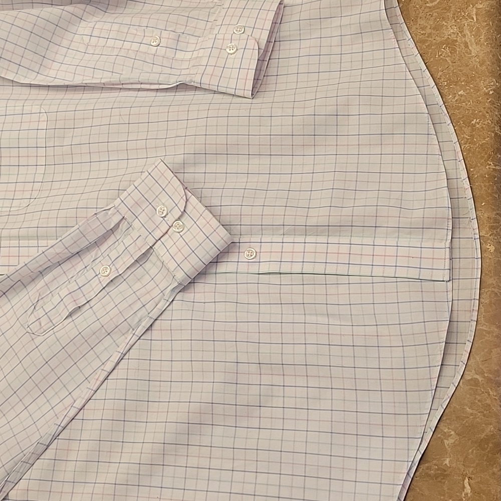 Club Room Regular Fit Performance Button-down Long-sleeved Shirt, 15.5 32|33 - Picture 8 of 14